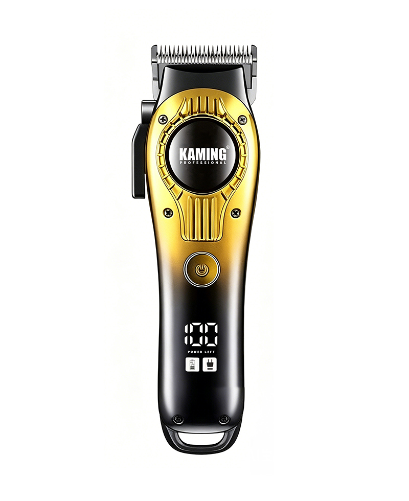 Kaming 1708 Tondeuse à cheveux électrique silencieuse, tondeuse professionnelle pour utilisation en salon avec affichage numérique