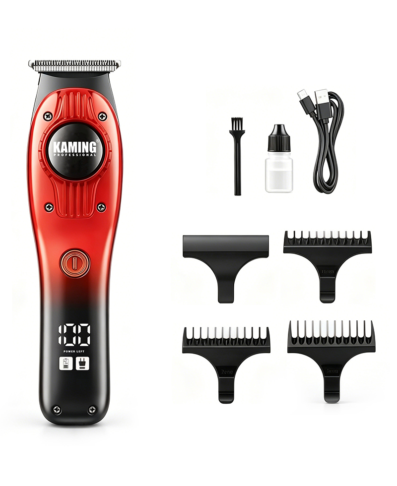 Kaming 1710 Tondeuse à cheveux professionnelle à affichage numérique Zero Gap