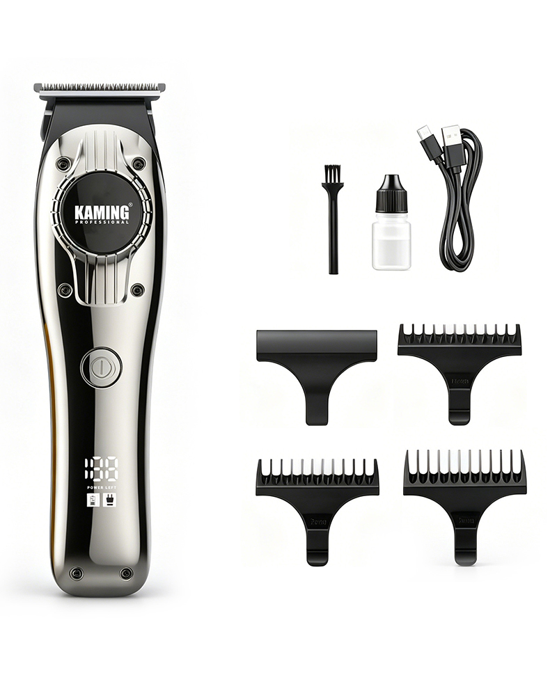 Kaming 1710 Tondeuse à cheveux professionnelle à affichage numérique Zero Gap