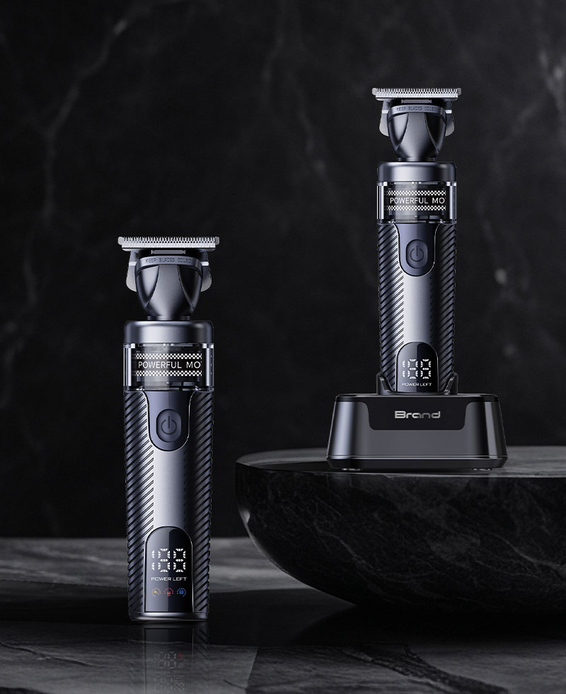 Kaming 320 Tondeuse à cheveux de qualité professionnelle avec moteur sans balais, spécifique au salon, design en métal vintage